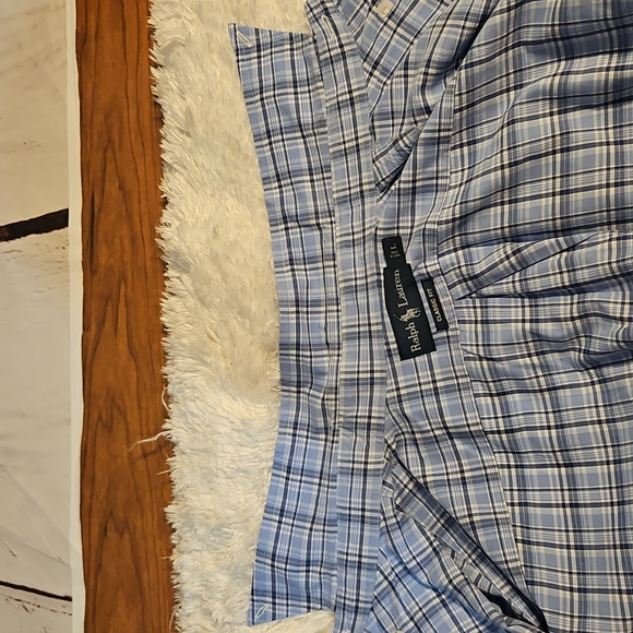 Plaid Button Down Shirt Long Sleeve Ralph‎ Lauren Dress Casual Menswear,SZ Large - Picture 5 of 9